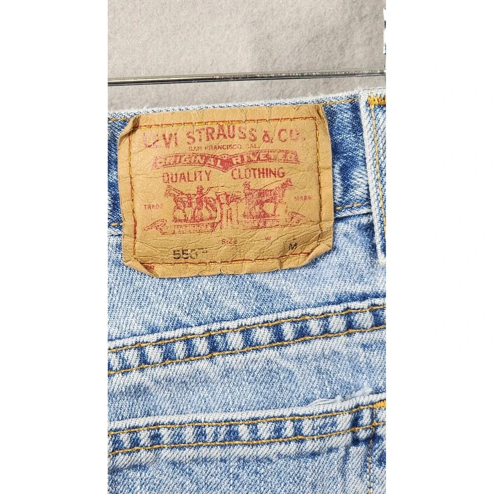 Vintage Levis 550 Relaxed Fit Tapered Leg‎ Mom Jeans Size 12 High Rise Denim 90s
